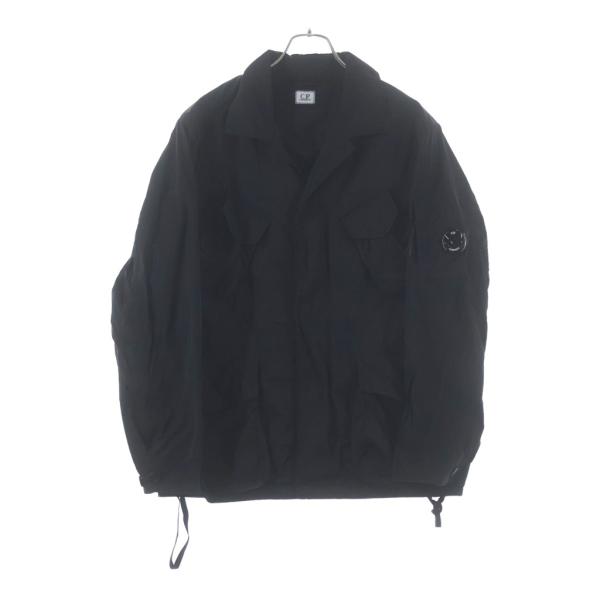 C.P. Company シーピーカンパニー 26SS レンズワッペン クロームR フィールドジャケット ナイロン長袖シャツ ブラック 20CMOW004A 110535G C.P. COMPANY（シーピーカンパニー） 26SS レンズワッペン クロームR