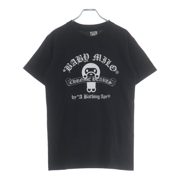 美品 クロムハーツ×アベイシングエイプ ホースシュー プリントTシャツ CHROME HEARTS（クロムハーツ） ×アベイジング エイプ コラボ フロント