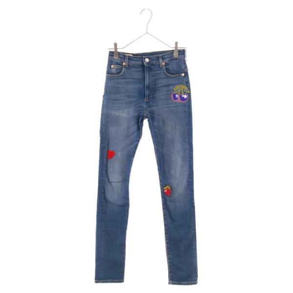 GUCCI グッチ パッチワーク スキニー デニムパンツ ジーパン GUCCI グッチ パッチワーク スキニー デニムパンツ ジーパン