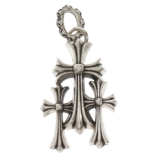 送料込♪【CHROME HEARTS】トリプルクロス クルーネック グレー 210.jpg