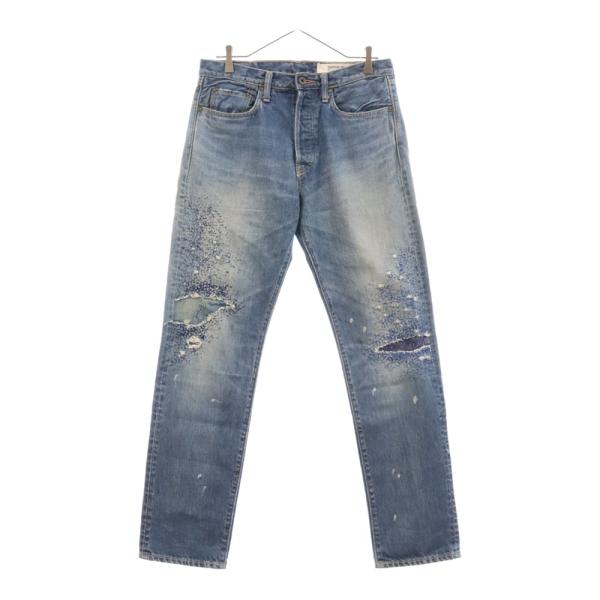 KAPITAL キャピタル 刺し子 ダメージ加工ジーンズ デニムパンツ KAPITAL キャピタル 刺し子 ダメージ加工ジーンズ デニムパンツ