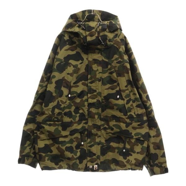 A BATHING APE アベイシングエイプ GORE-TEX 1ST CAMO BOARD JACKET ゴアテックス カモ スノーボード ジップアップ フード ジャケット マルチ 001HJH701001M A BATHING APE（アベイシングエイプ） GORE-TEX 1ST ゴアテックス カモ