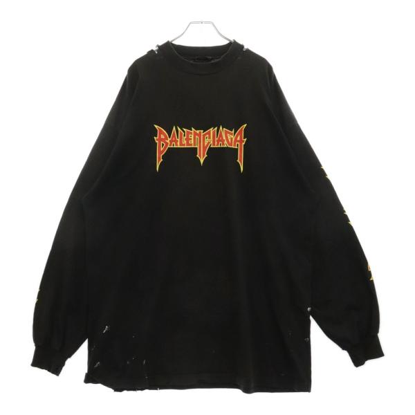BALENCIAGA バレンシアガ Metal Oversized Long Sleeve Tee BALENCIAGA バレンシアガ Metal Oversized Long Sleeve Tee