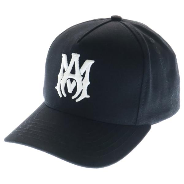 アミリブラックキャップ　アミリバッジ付き AMIRI（アミリ） FULL CANVAS MA HAT SRAMHACP1016SMRBC012 キャンバス