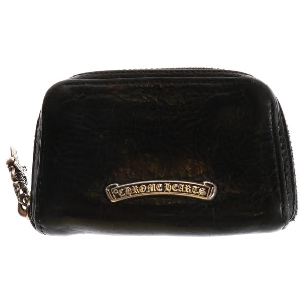 クロムハーツ COIN CASE ケース ダガー ラウンドジップレザー CHROME HEARTS（クロムハーツ） Dagger Coin Case ダガーラウンド