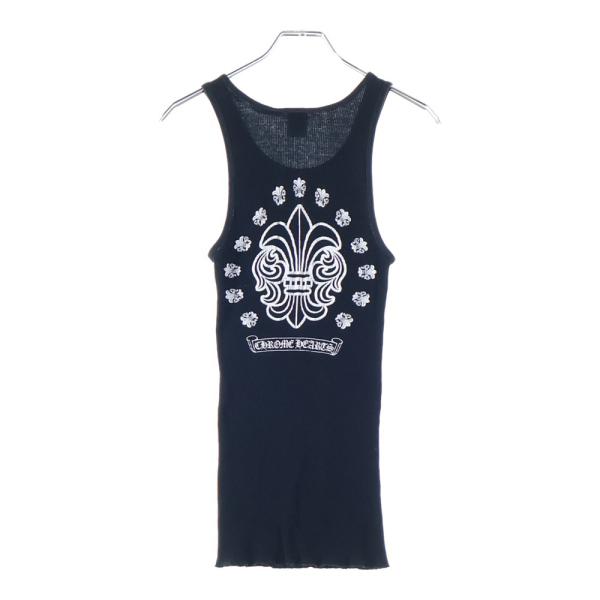 【載せ直し】【激レア】Chromehearts リブタンクトップ　ノースリーブ CHROME HEARTS（クロムハーツ） OLD オールド フレア バックプリント