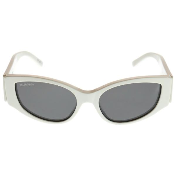 BALENCIAGA バレンシアガ ロゴ サングラス 眼鏡 BB0258S ホワイト BALENCIAGA（バレンシアガ） ロゴ サングラス 眼鏡 BB0258S ホワイト