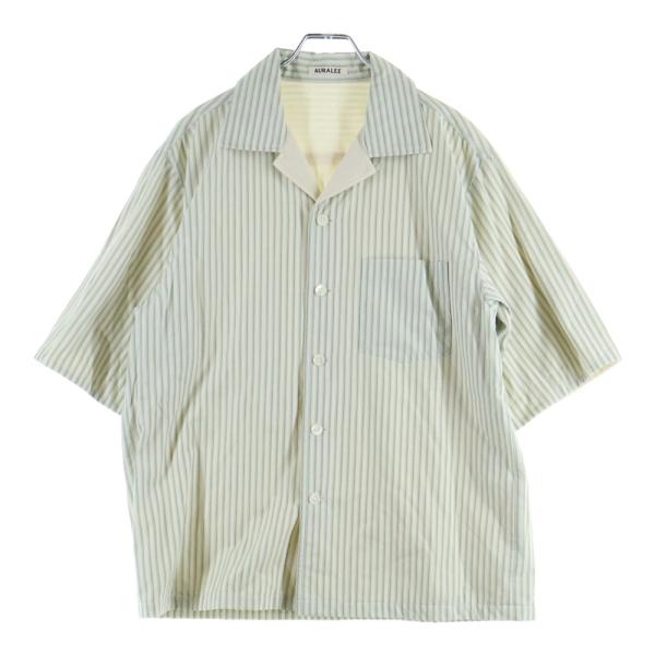 AURALEE（オーラリー） TERRY LINED FINX STRIPE SHIRTS A22SS02FS
