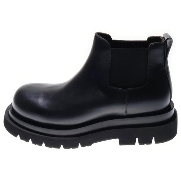 ま*ち様 ラグ チェルシーアンクルブーツ　ボッテガ　黒　ブラック BOTTEGA VENETA（ボッテガ・ヴェネタ） ラグ チェルシーアンクルブーツ