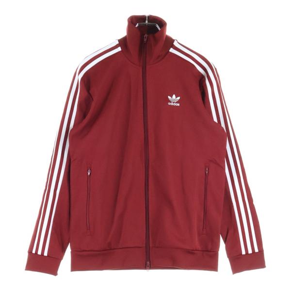 adidas（アディダス） ジップアップ トラックジャケット バーガンディ