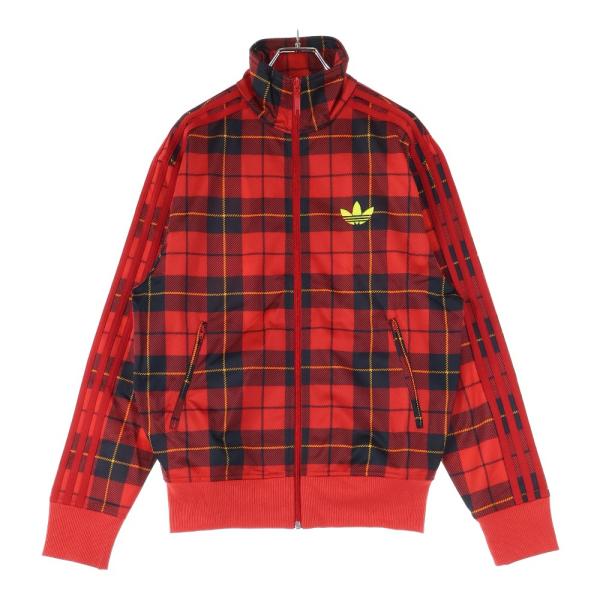 adidas（アディダス） チェック ジップアップ トラックジャケット