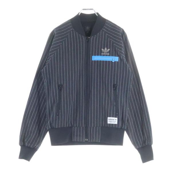 くまさん 専用！adidas ストライプジャケット グレーXL adidas（アディダス） ストライプ ジップアップ トラックジャケット