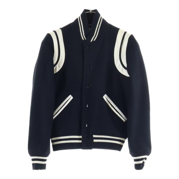 レア　SAINT LAURENT Teddy レザースタジャン レア SAINT LAURENT Teddy レザースタジャン