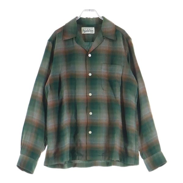 WACKO MARIA（ワコマリア） OMBRE CHECK OPEN COLLAR SHIRT オンブレ