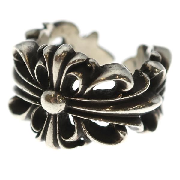 CHROME HEARTS クロムハーツ DBL FLRL CRS ダブルフローラルクロス リング シルバー BCA390 CHROME HEARTS（クロムハーツ） DBL FLRL CRS ダブルフローラルクロス