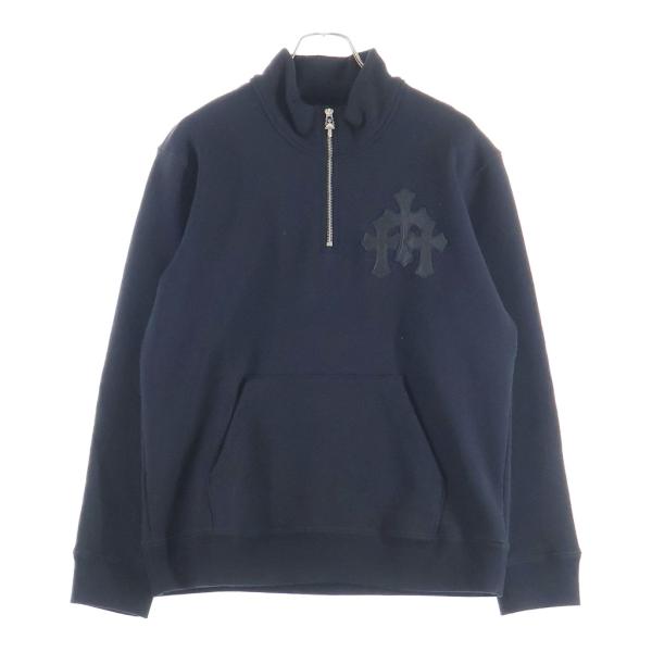 CHROME HEARTS（クロムハーツ） Y NOT Cross Leather Patch Half Zip