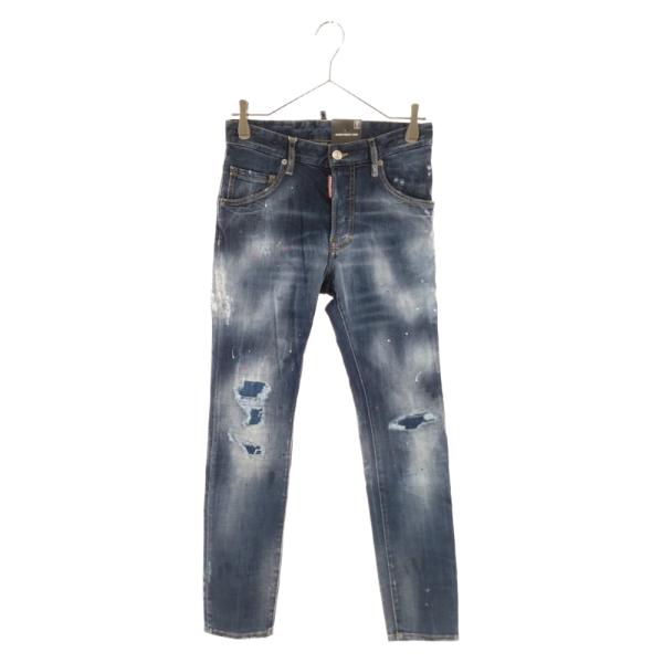 安い新品 - ディースクエアード キラキラグリッターデニムパンツ