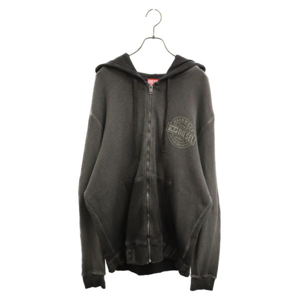 DIESEL（ディーゼル） S-GINAFY-HOOD-ZIP リブロゴプリントジップ