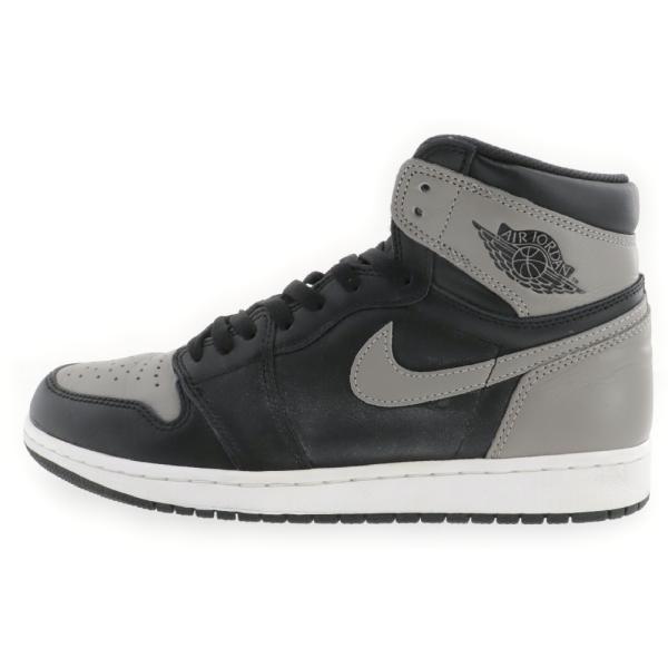 NIKE ナイキ AIR JORDAN 1 RETRO HIGH OG SHADOW 555088-013 エアジョーダン1 シャドー ハイカットスニーカー ブラック/グレー US8.5/26.5cm shopbring_3724i160014