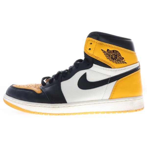 Air Jordan ハイカットスニーカー ブラック/ホワイト/イエロー dq8426-701.jpg