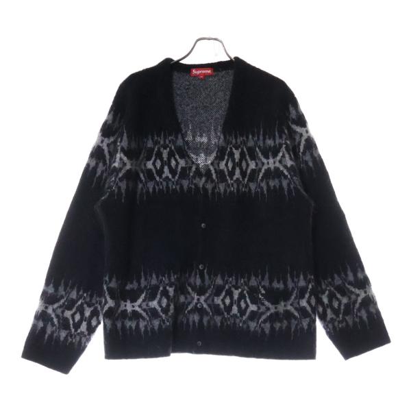 【良品】シュプリーム アブストラクトストライプカーディガン モヘア XL Supreme - Supreme Abstract Stripe Cardigan サイズXLの通販 by F's