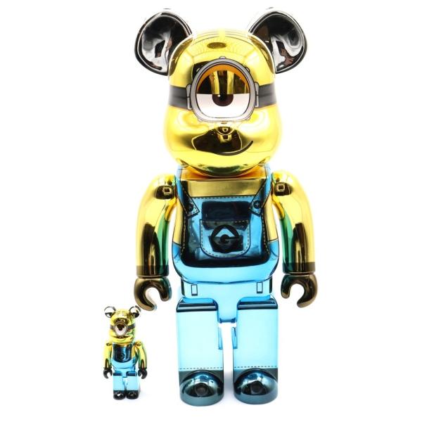 その他 Bearbrick STUART Chrome Ver. 100% & 400% MEDICOM TOY（メディコム・トイ） BE@RBRICK STUART Chrome Ver. 100