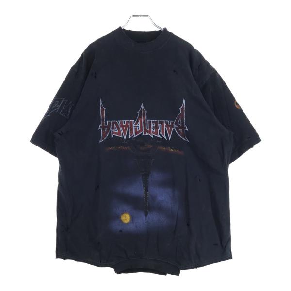 美品⭐︎ BALENCIAGA バレンシアガ Paris Tシャツ カットソー M BALENCIAGA（バレンシアガ） 23SS Paris Moon Upside Down 698811