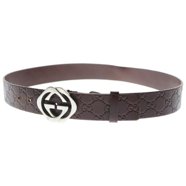 GUCCI（グッチ） GGロゴ レザーベルト 182320 ブラウン : BRING Yahoo