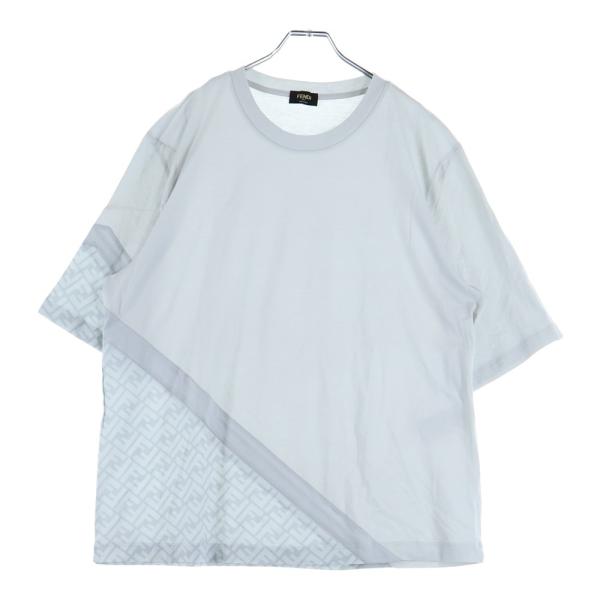 FENDI（フェンディ） 23SS FF柄 ズッカ切替オーバーサイズ半袖Tシャツ
