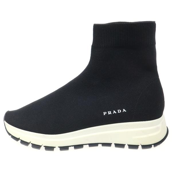 PRADA（プラダ） ロゴハイカットソックススニーカー 1T715L ブラック