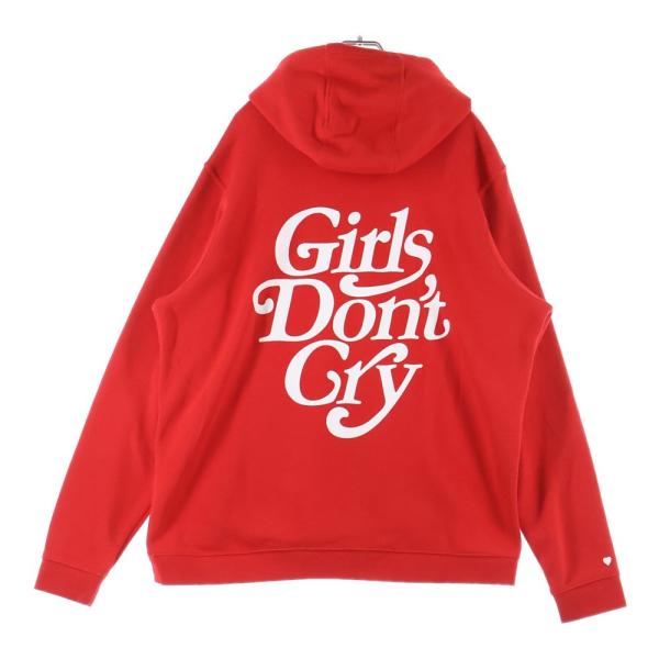 NIKE ナイキ 19SS ×Girls Don't Cry hoodie ガールズドントクライ スウェットプルオーバーパーカー 935585-657 レッド NIKE（ナイキ） 19SS ×Girls Don't Cry hoodie ガールズドントクライ