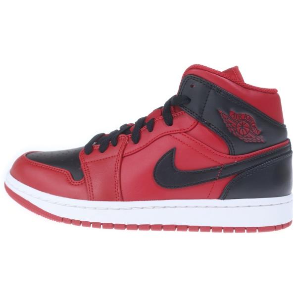 ナイキ AIR JORDAN 1 MID REVERCE BRED エアジョーダン1 ミッド リバースブレッド ミドルカットスニーカー US7/25.0cm 554724-660