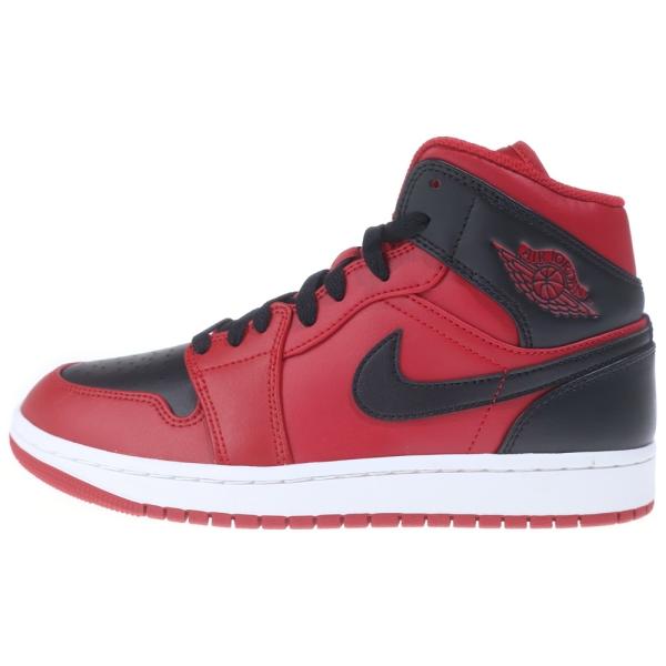 ナイキ AIR JORDAN 1 MID REVERCE BRED エアジョーダン1 ミッド リバースブレッド ミドルカットスニーカー US7/25.0cm 554724-660