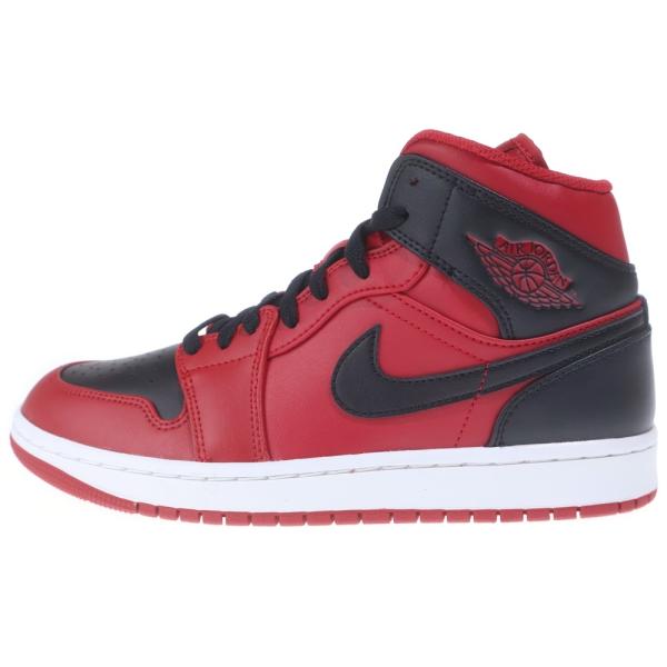 ナイキ AIR JORDAN 1 MID REVERCE BRED エアジョーダン1 ミッド リバースブレッド ミドルカットスニーカー US7/25.0cm 554724-660