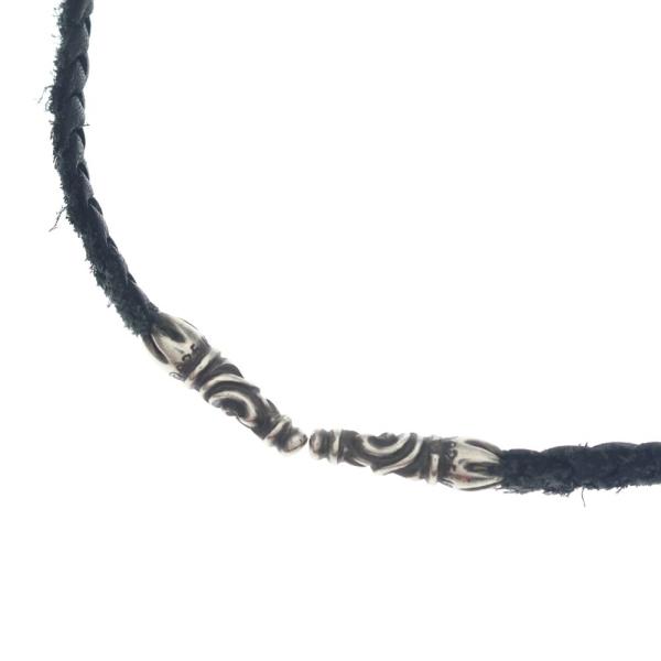 CHROME HEARTS（クロムハーツ） LEATHER BRAID SCROLL ネックレス