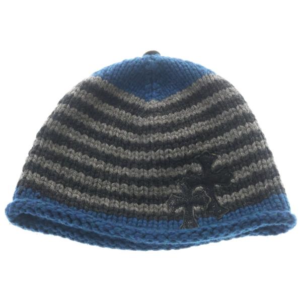 CHROME HEARTS（クロムハーツ） Double Cross Striped Cashmere Beanie