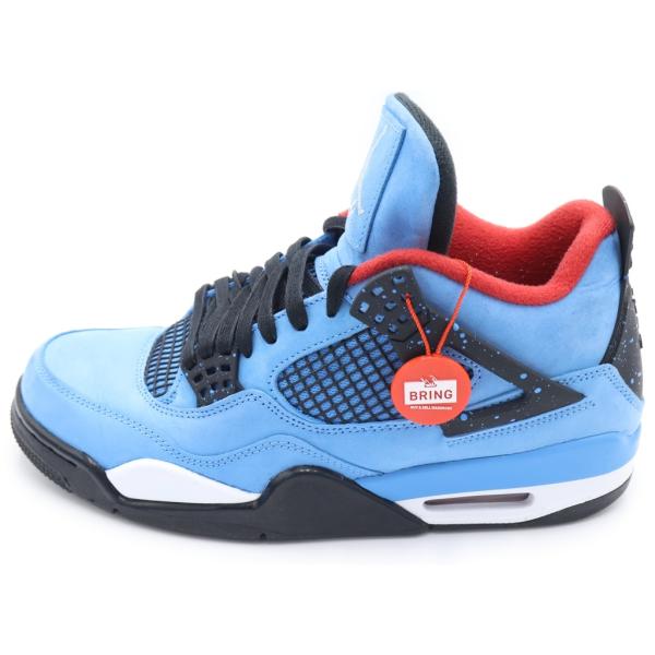 ナイキ×TRAVIS SCOTT AIR JORDAN 4 RETRO CACTUS JACK トラヴィススコット エアジョーダン 4 ハイカットスニーカー US9/27.0cm 308497-406
