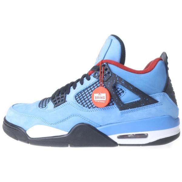 ナイキ ×トラヴィススコット AIR JORDAN4 RETRO CACTUSJACK 308497-406 エアジョーダン4 レトロ ハイカットスニーカー US9.5/27.5cm