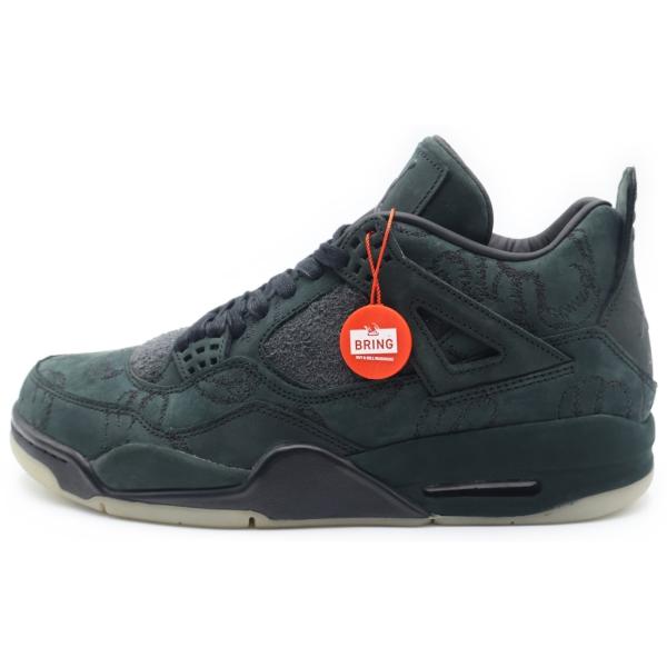 NIKE ナイキ ×KAWS AIR JORDAN 4 RETRO BLACK 930155-001 カウズ エアジョーダン4 レトロ ハイカットスニーカー US11/29.0cm ブラック