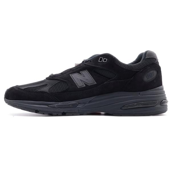 New Balance ニューバランス U991KK2 スウェード ローカットスニーカー US9.5/27.5cm ブラック