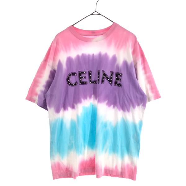 CELINE セリーヌ 21SS スタッズロゴプリントルーズ半袖Tシャツ