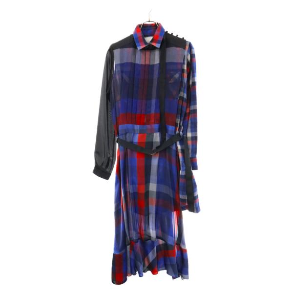 sacai Sacai サカイ 22AW Plaid Dress チェックプリント コットン