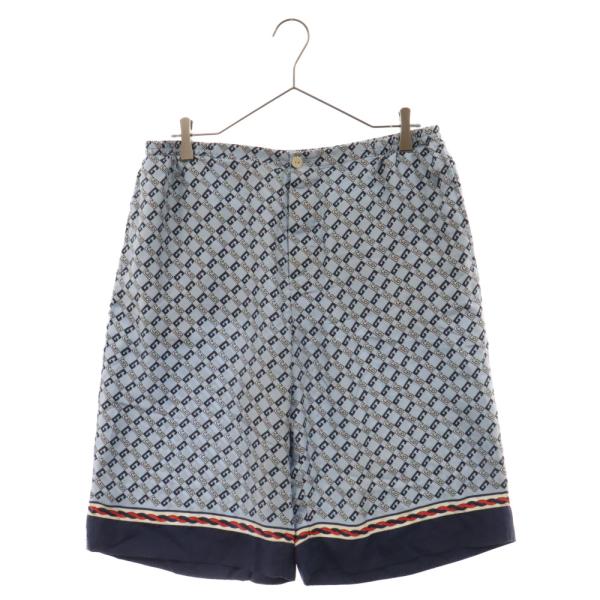 GUCCI グッチ Gucci Printed Satin Bermuda Shorts GG総柄
