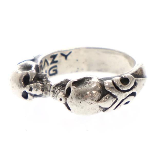 CRAZY PIG クレイジーピッグ TWO SKULLS TUDOR RING 2スカル CRAZY PIG クレイジーピッグ TWO SKULLS TUDOR RING 2スカル