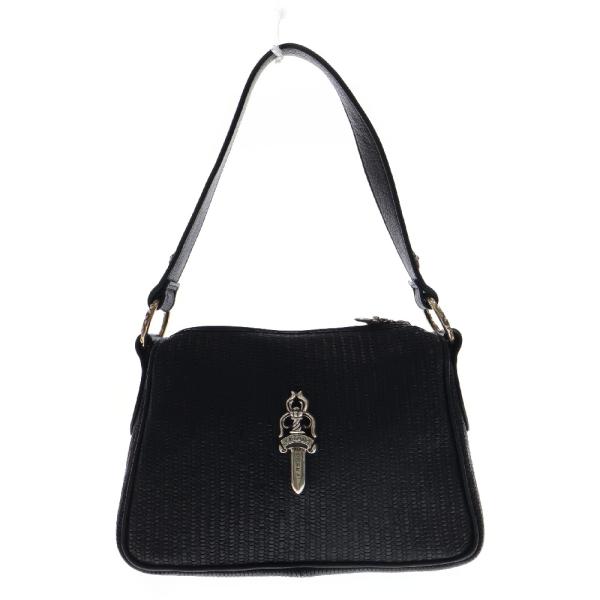 Chrome Heartsショルダーバッグ ※さらに値下げしました。来週まで！ Chrome Hearts Red Leather Cross Patch Pony Hair Cow Stripe Grinds