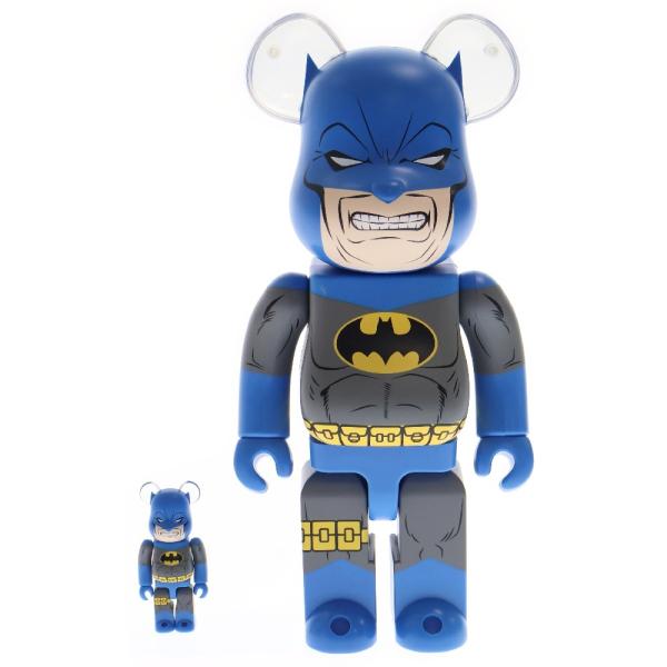 MEDICOM TOY - MEDICOM TOY メディコムトイ BE@RBRICK BATMAN THE DARK KNIGHT RETURNS ベアブリック バットマン ザダークナイトリターンズ フィギュア ブルー 100% & 400% MEDICOM TOY（メディコム・トイ） BE@RBRICK BATMAN THE DARK KNIGHT