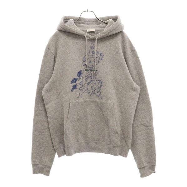 SAINT LAURENT PARIS サンローランパリ CLOWN LOGO HOODIE ロゴ