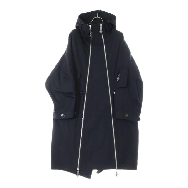 Ujoh 18SS ダブルジップ ギャザー ナイロン モッズコート 3 LES SIX(レシス) 23AW DOUBLE ZIP UP WOOL GABADINE MODS COAT ダブル