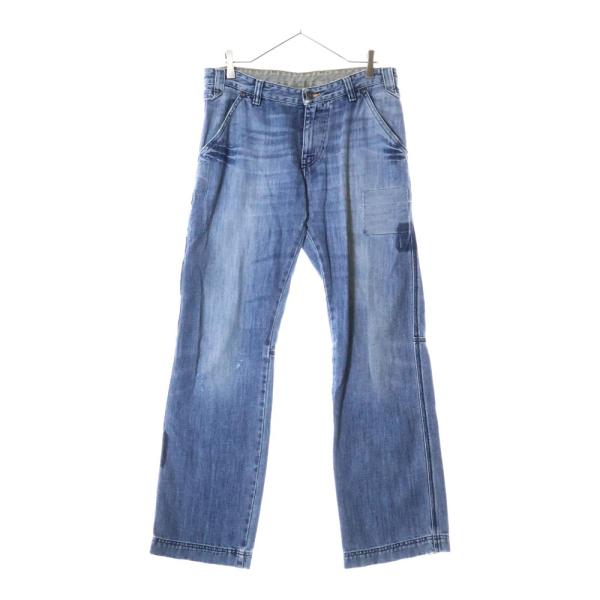DIESEL（ディーゼル） パッチワーク デニムパンツ インディゴ : BRING