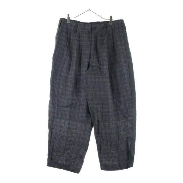 Y’s for men リネンスラックス size3 Y's for men（ワイズフォーメン） LINEN TWILL PLAID PANTS リネン